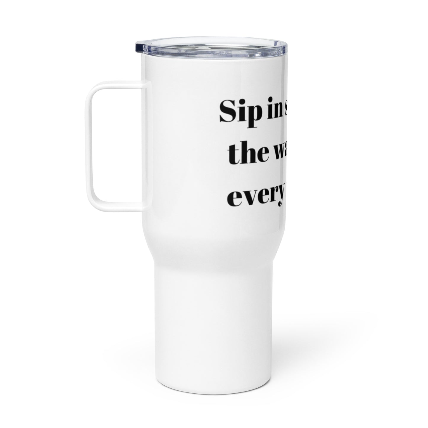 "Sip in style, feel the warmth of every moment" Travel Mug