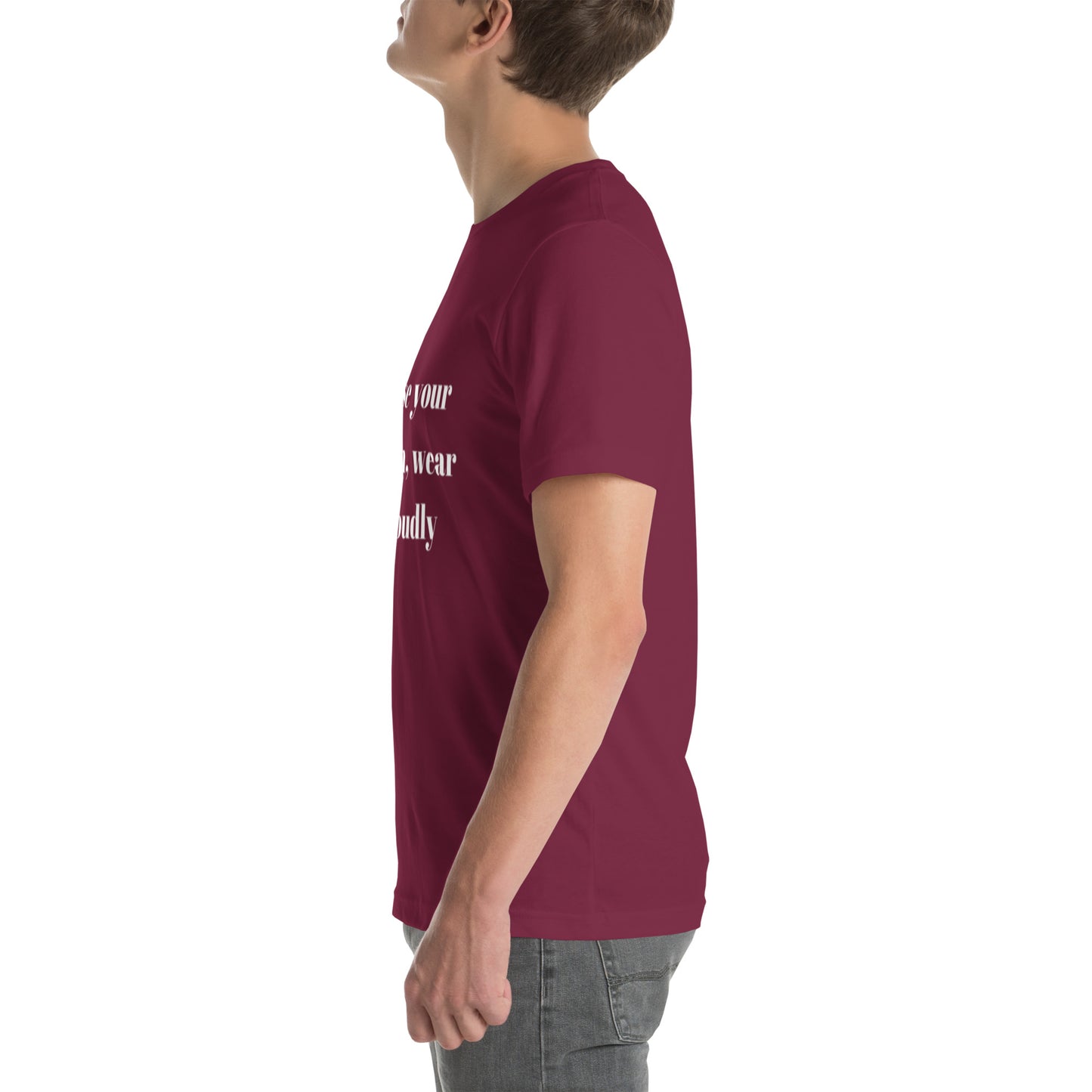 "Chase your passion, wear it proudly" Unisex t-shirt